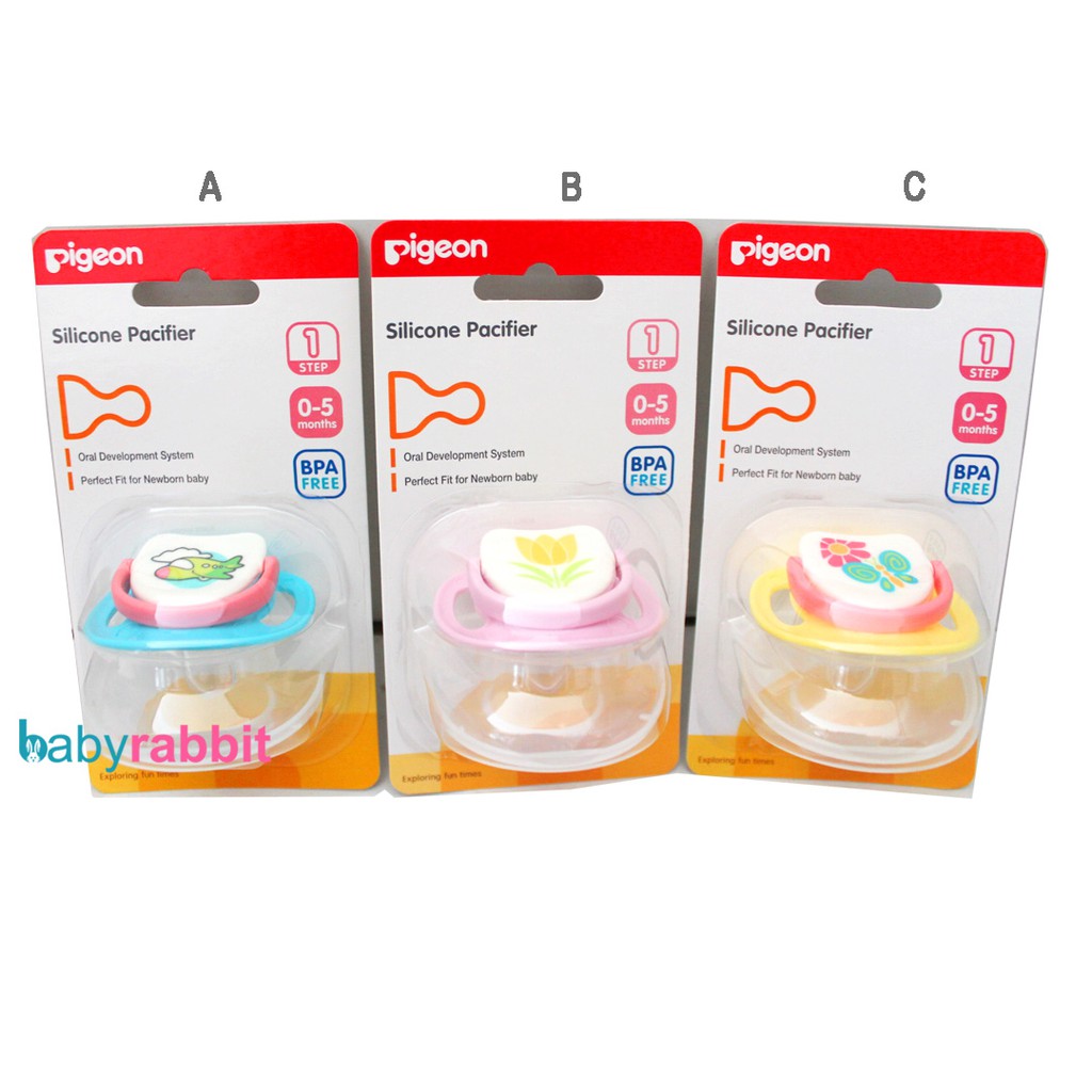 Pigeon Silicone Pacifier Step 1 0 5 Bulan Empeng Bayi Pigeon Dot Bayi Indonesia