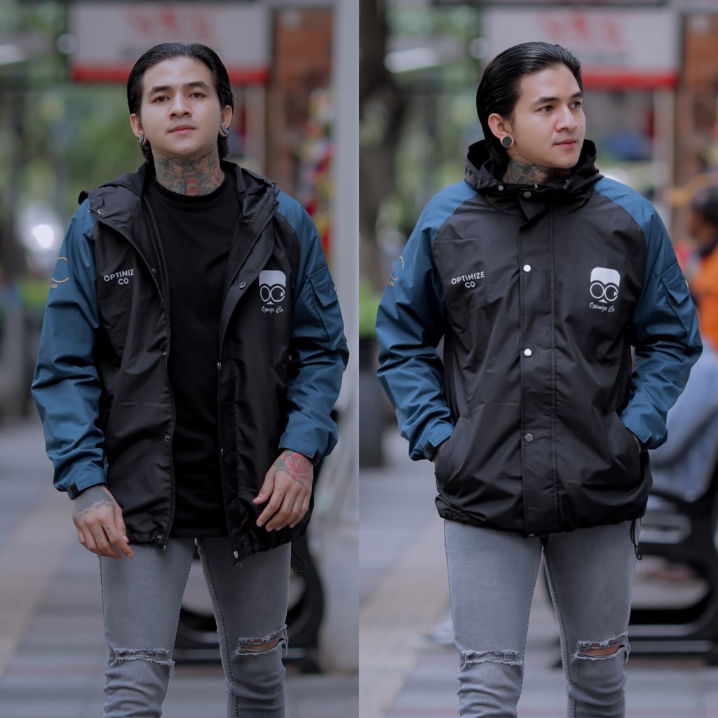 JAKET PRIA - JAKET CASUAL PRIA-JAKET SALVIOHEXIA-JAKET WATERPROOF OUTDOOR -JAKET PARASUT PRIA MURAH-Gambar 7