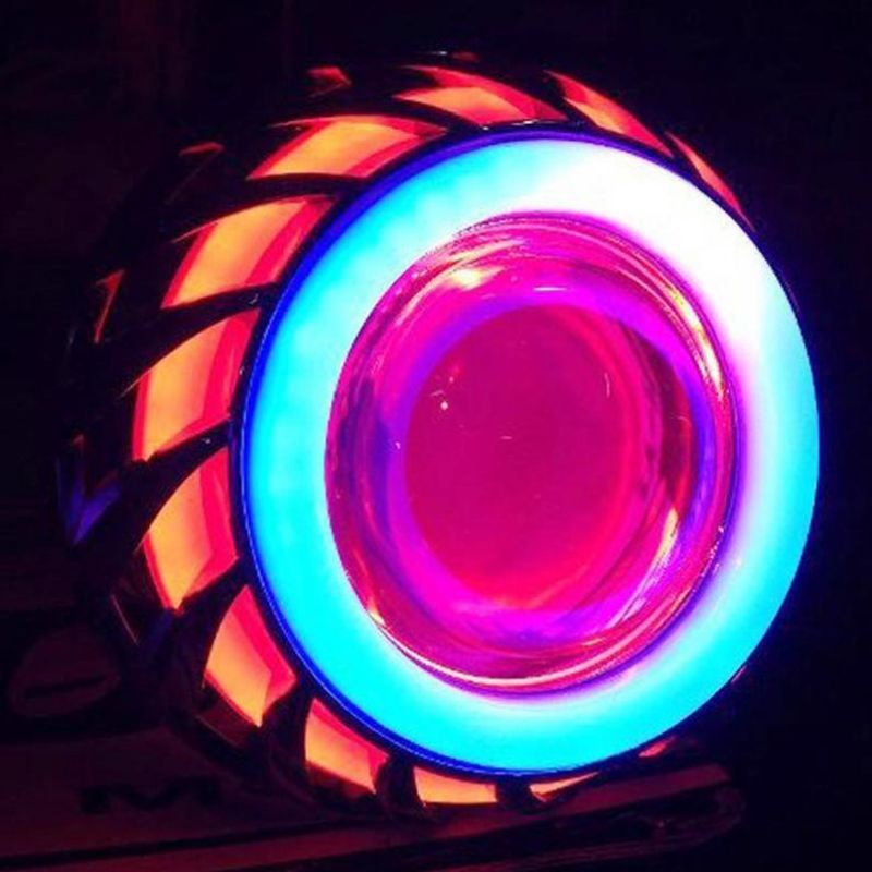 Ayoto lampu stop rem belakang projie led bunga Red Blue Red (RBR)