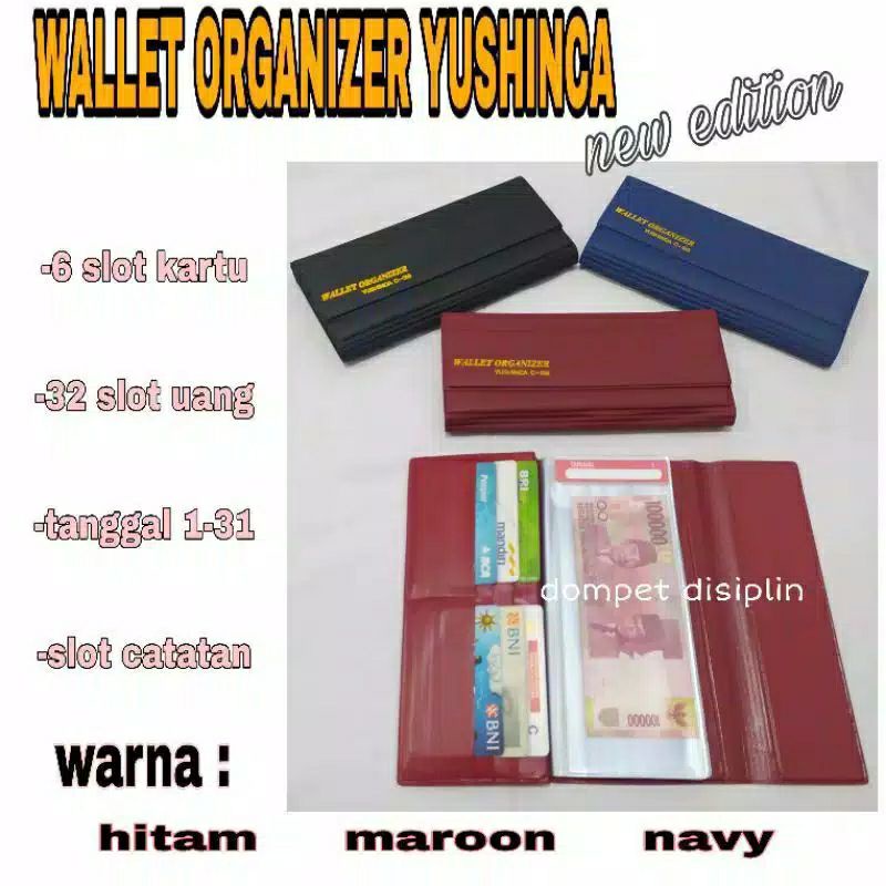 DOMPET Disiplin Keuangan Dompet Wallet Organizer