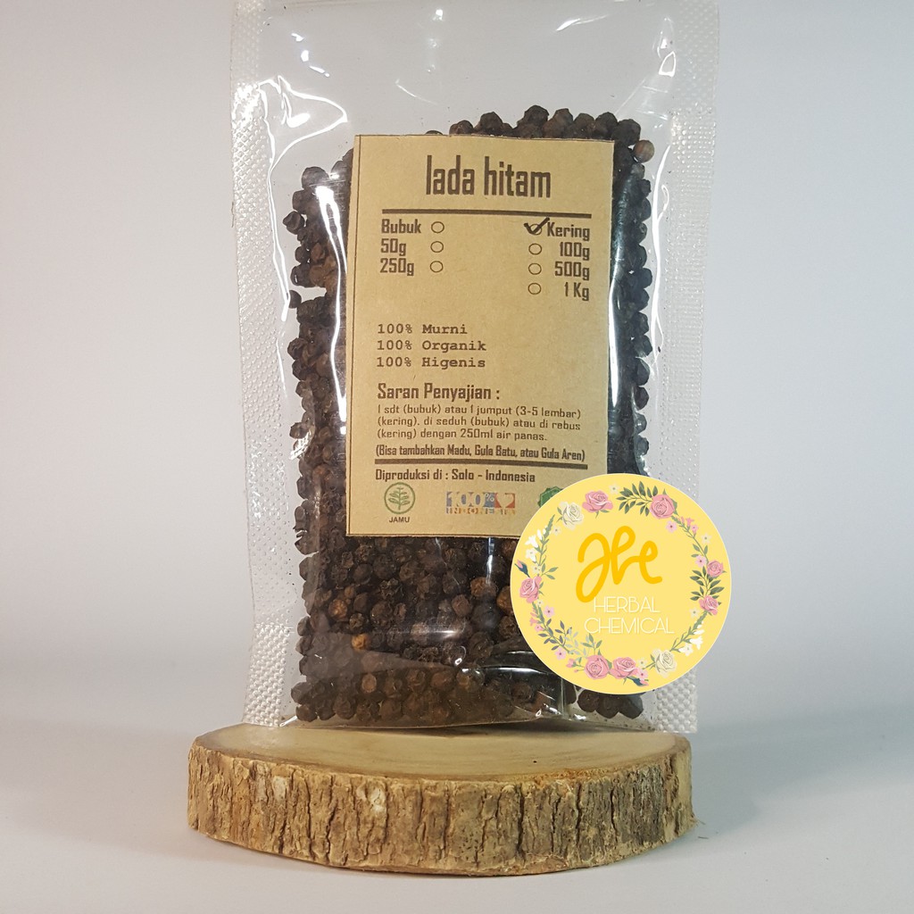 

Lada Hitam | Merica Hitam | Black Pepper Kering Asli 1000 gr