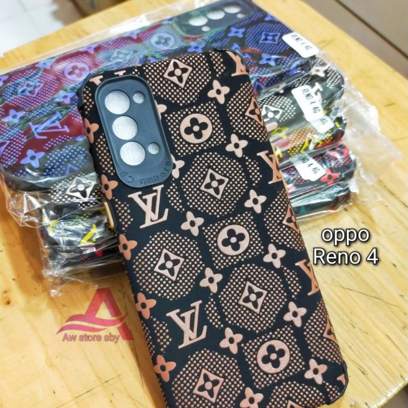 LV Case oppo A33/ A53/ Reno 4/ Reno 4 F/ Reno 4 pro Protect Camera LV