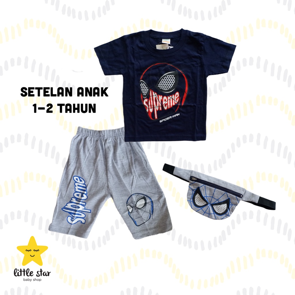 Coconut Setelan Anak Cowok | Set Baju Tas Anak Cowok