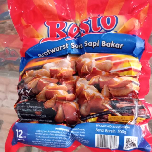 

Sosis sapi Bakar isi 12pcs