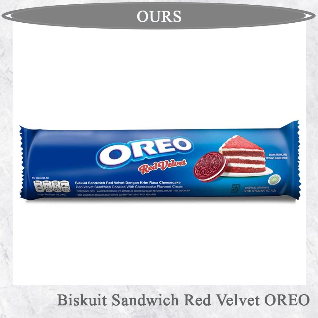 

Oreo Sandwich Red Velvet 133gr