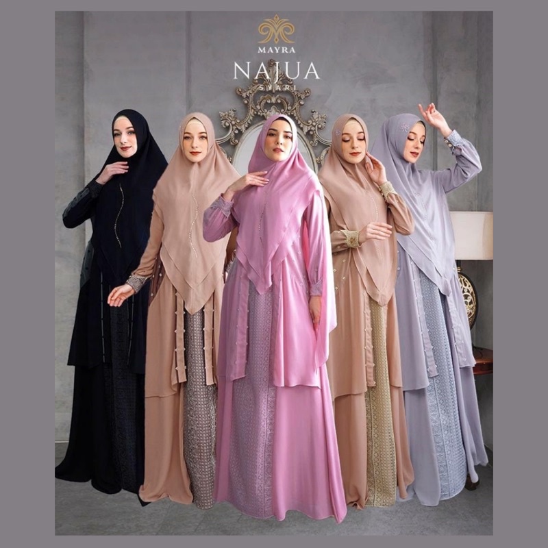 Najua Set Syari Original By Mayra