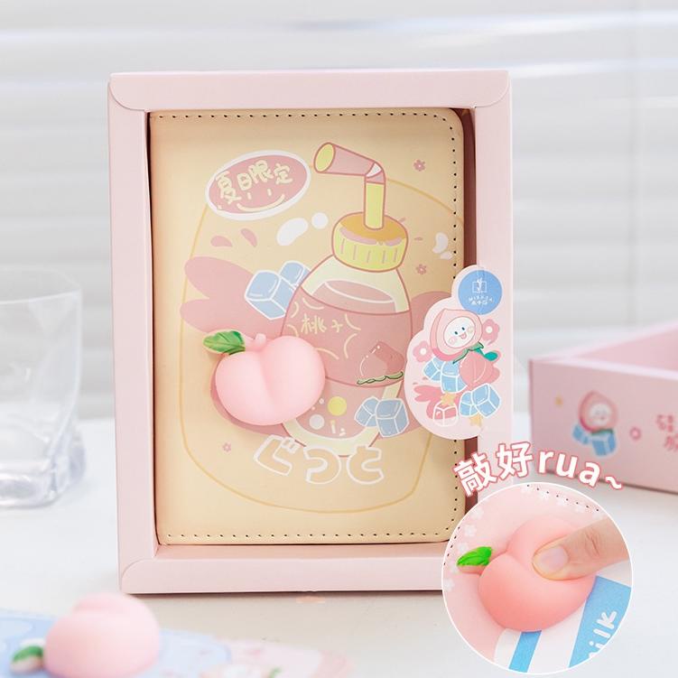 

Kekinian.. Buku diary peach squishy lucu / journal / agenda impor / not / buku catatan unik penutup magnet aesthetic VTW