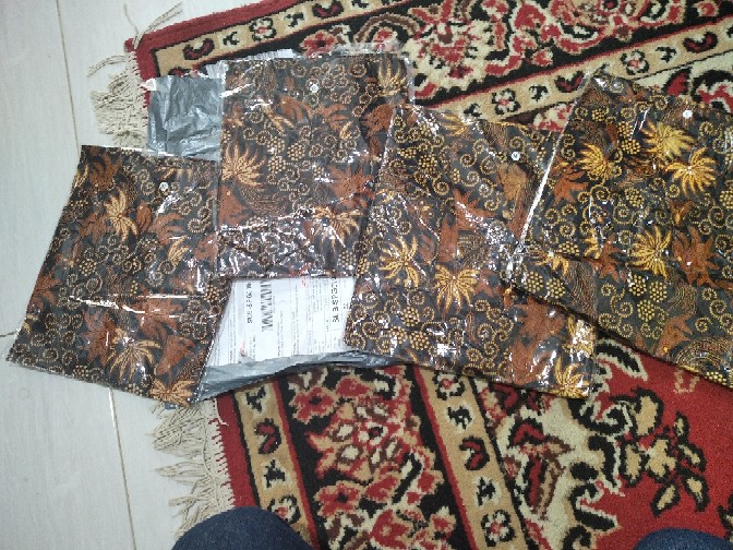 Batik Couple Keluarga Sania Ruffle Ori Ndoro Jowi Dnt Motif Sogan Telo