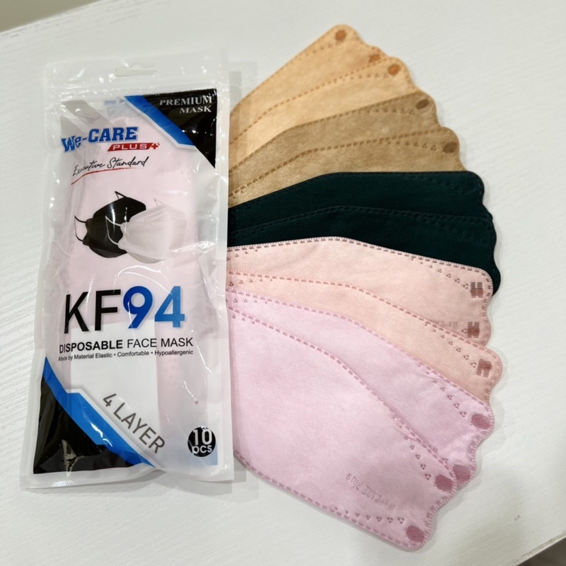 Masker Hijab KF94 WeCare 4PLY Tali Senada izin KEMENKES isi 10pcs Ziplock