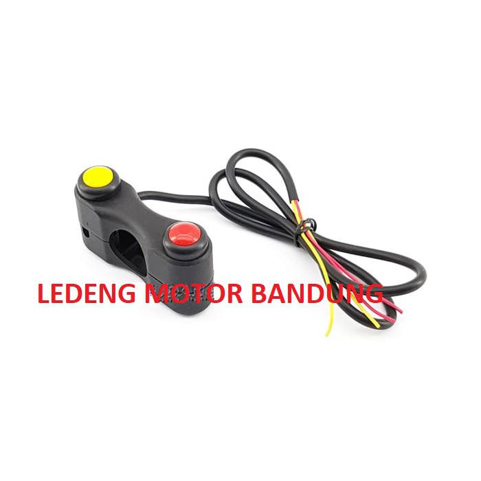 Saklar Jepit Stang Dua Tombol Klakson Stater Switch On Off Motor