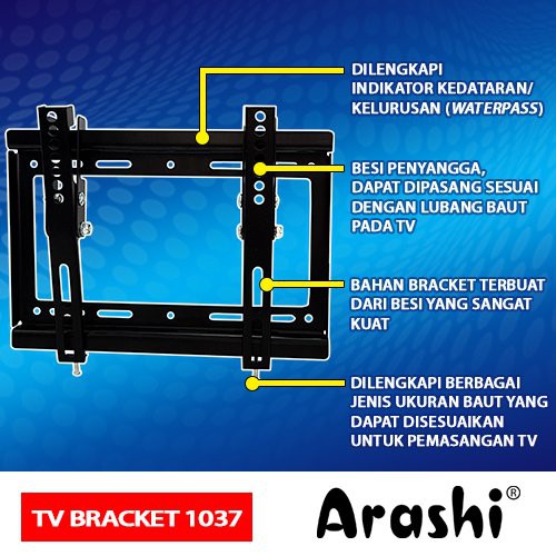 Bracket TV LED LCD Arashi TV Bracket 1037