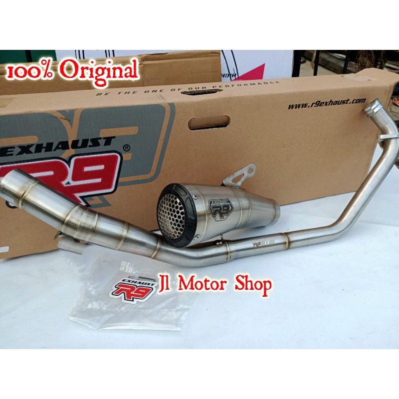 Knalpot R9 GP SS ORIGINAL Honda SONIC SUPRA GTR 150 New Vixoon New CBR150R CB150R R15 MT15 Dll