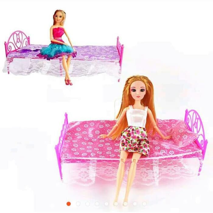 KMM-142 Tempat Tidur Kasur Boneka Barbie Import