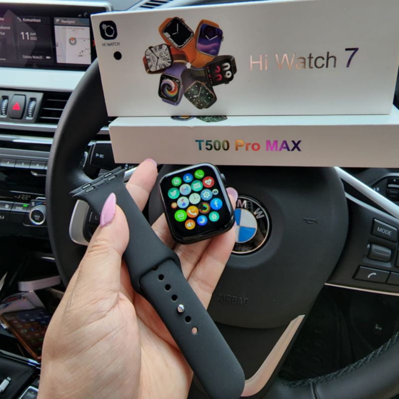 New SMART WATCH SERIES 7 T500 PRO MAX HIWATCH ORIGINAL BISA CUSTUME FOTO SENDIRI DAN 10 GAME