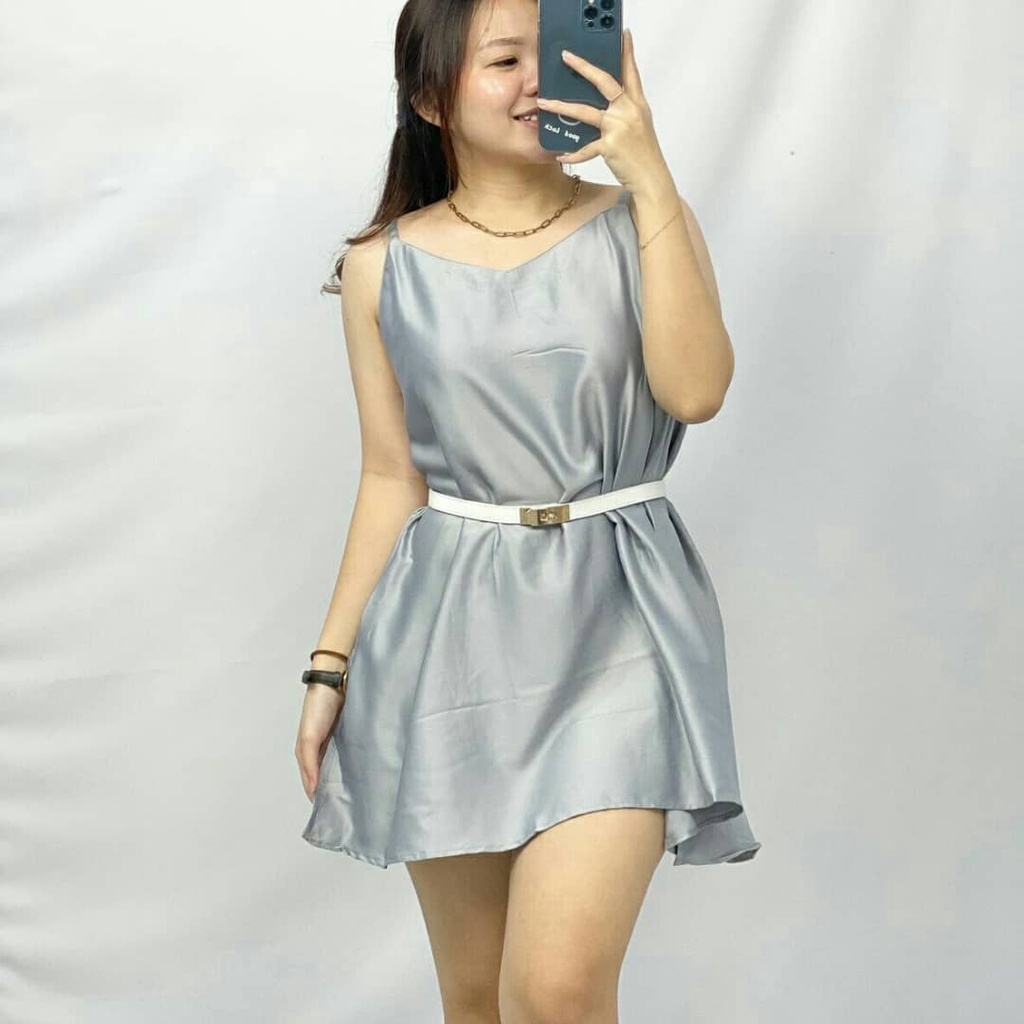 CLOTHINGICON DRESS TANKTOP TANK SATIN IMPORT
