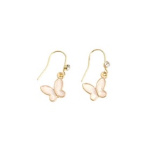 LRC Anting Gantung Fashion Ear Hook Dripping Butterfly Alloy Earrings K37031