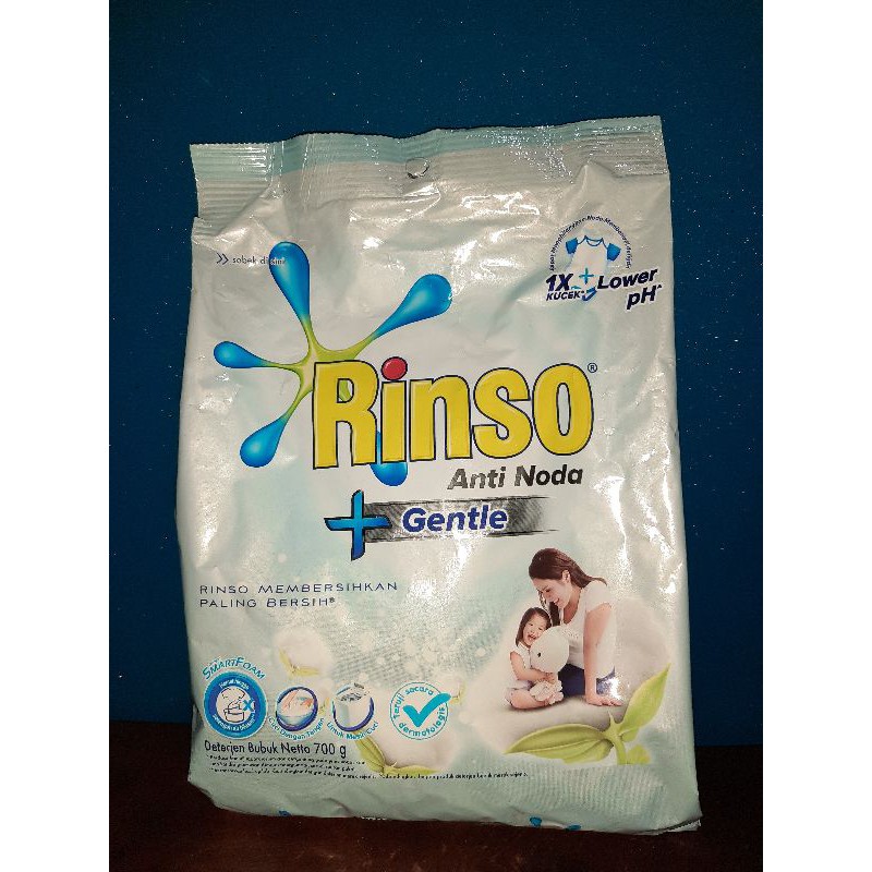 Rinso Anti Noda Gentle Deterjen Bubuk 700 gr / Rinso Gentle 700gr