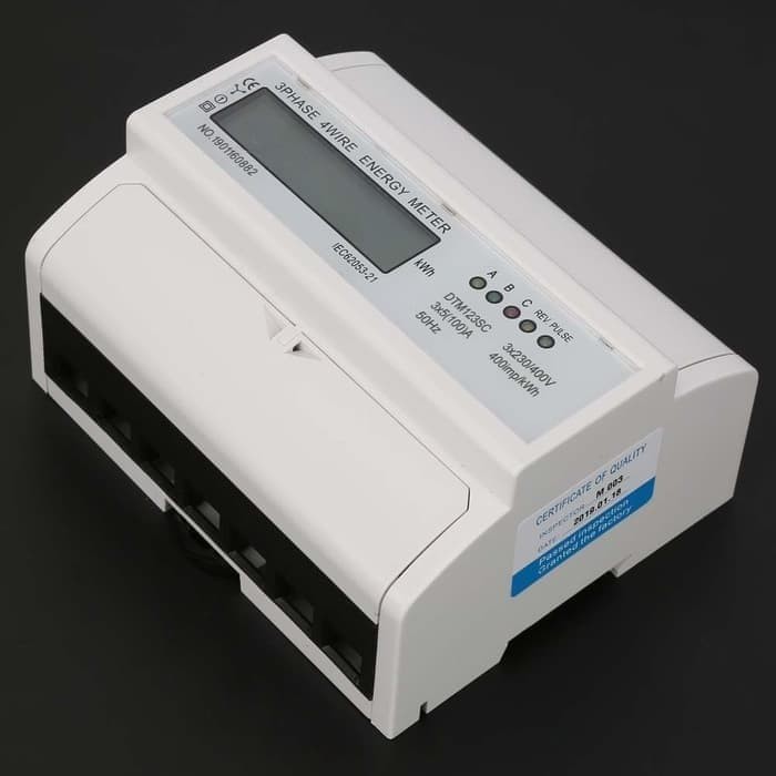 Din Rail KWh Meter Digital 3phase 230-400V 50Hz 5-100A Three Phase