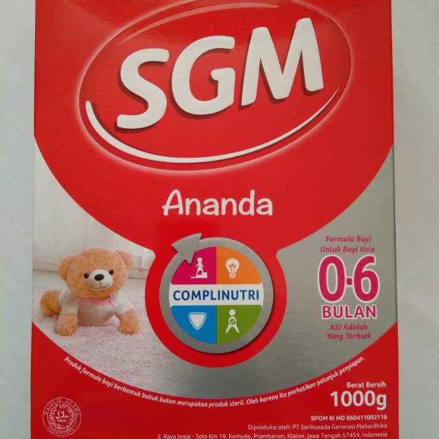 SGM ananda 0-6 bulan