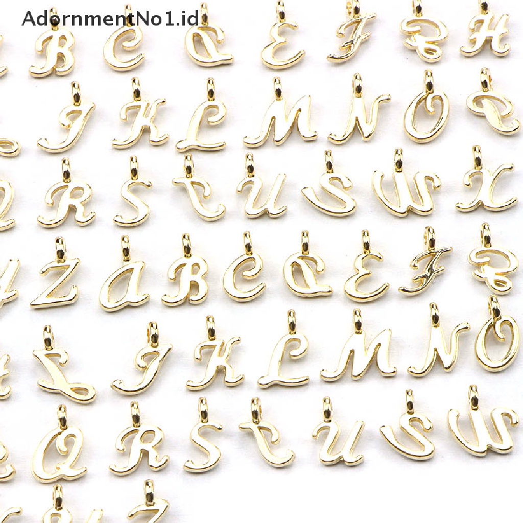 (AdornmentNo1) 52pcs / lot Liontin Aneka Bentuk Warna Emas Untuk DIY Perhiasan