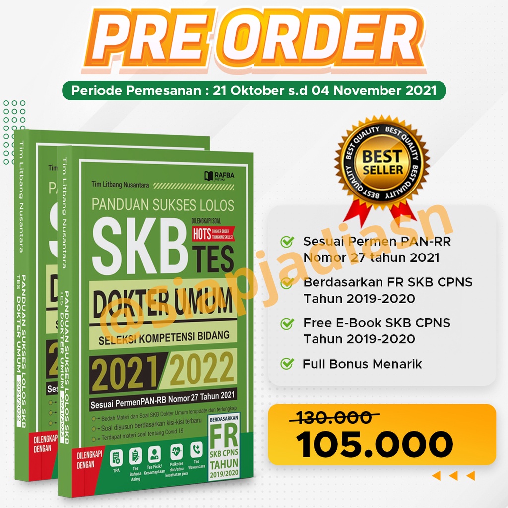PANDUAN SUKSES LOLOS SKB DOKTER UMUM CPNS SELEKSI KOMPETENSI BIDANG 2021/2022
