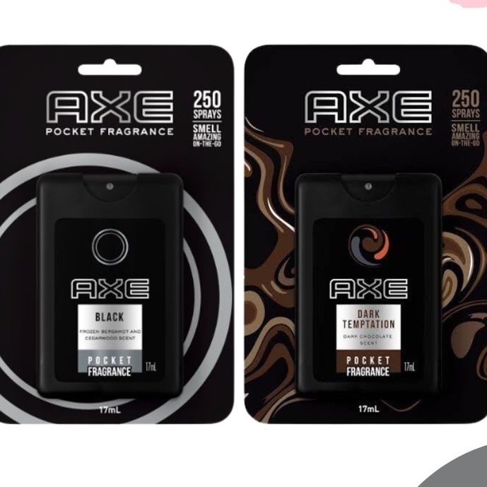 Jual Axe Deodorant Body Spray Pocket Black & Dark Temptation 17ml / Axe