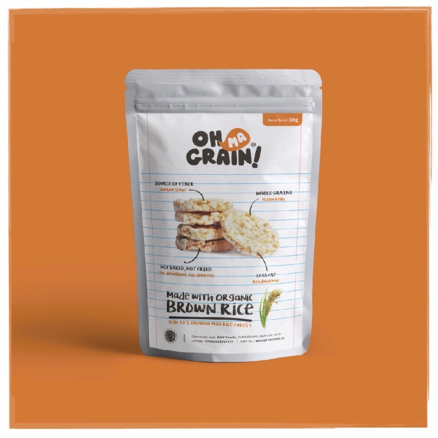 Ohmagrain! Popped Rice Crackers - Original