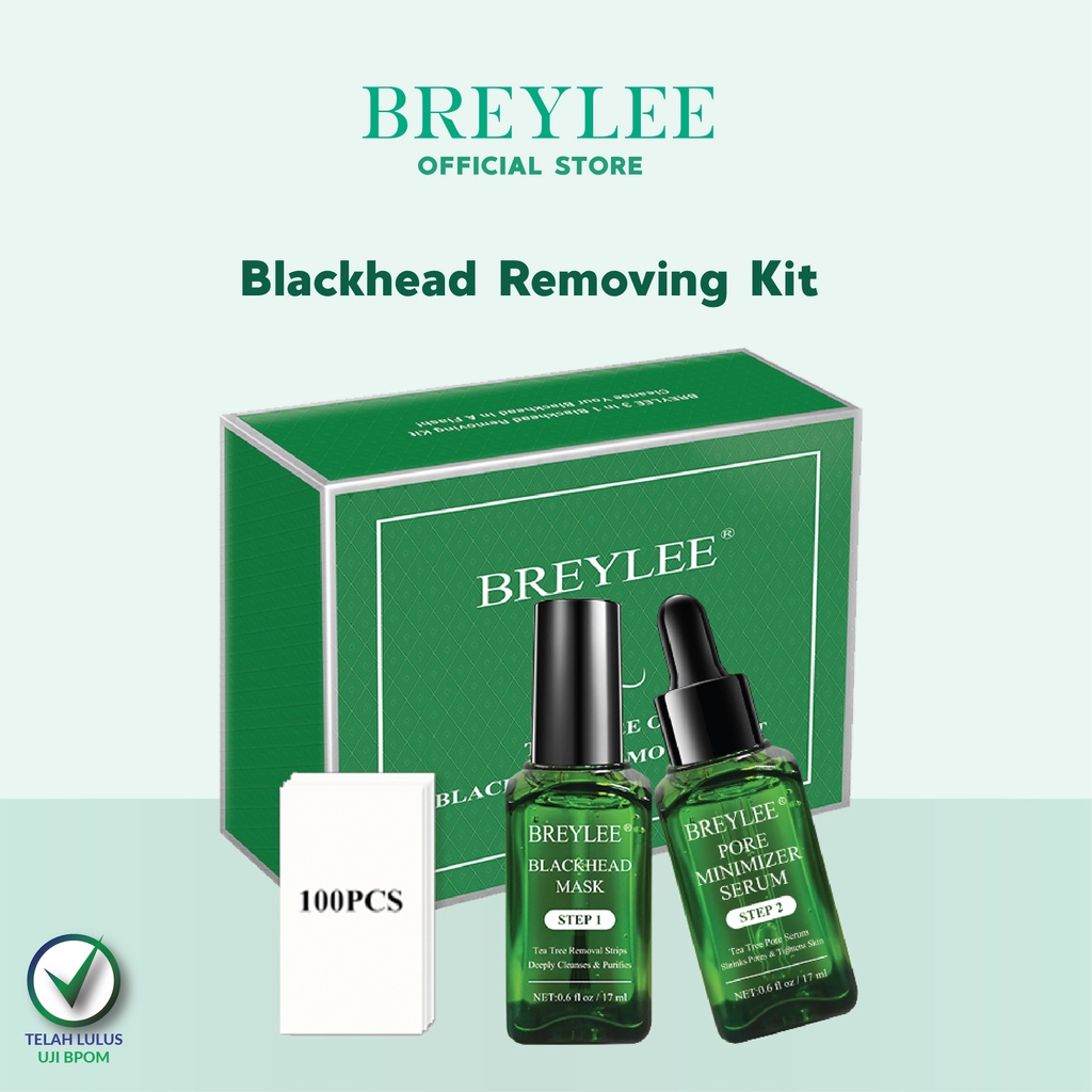 Pengangkat Komedo BREYLEE Blackhead Remover Mask Step 1 Set Kit - Pembersih &amp; Pengecil Pori-pori (1pc)