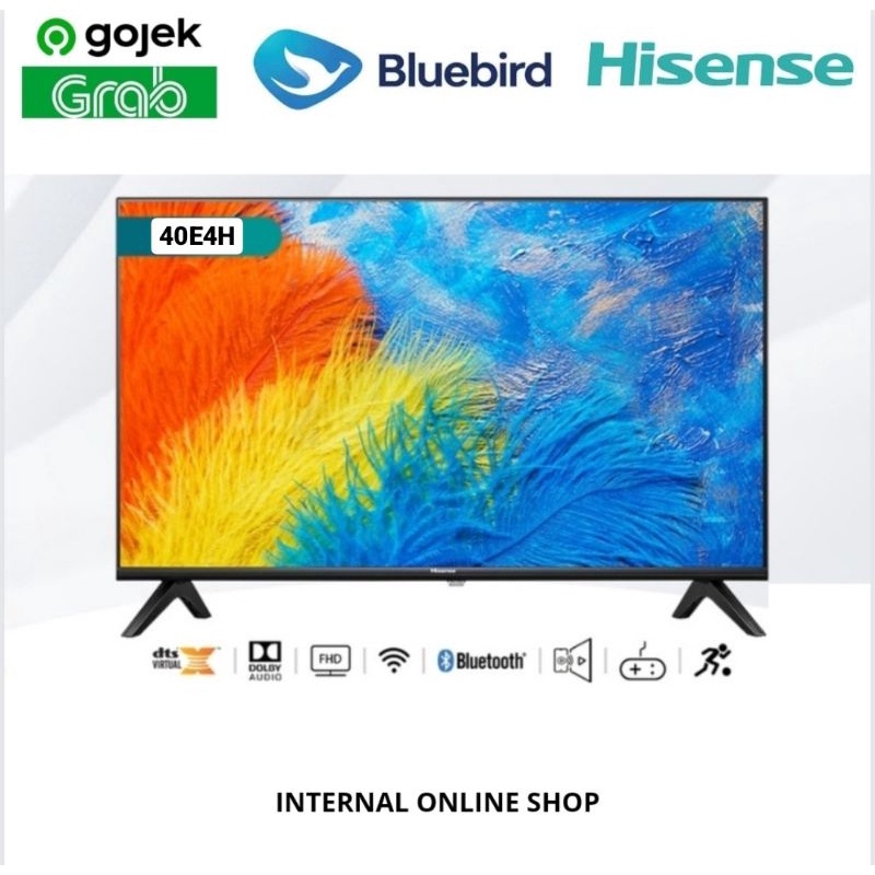 Hisense 40E4H Smart TV 40 Inch Vidaa FHD TV Bezelless Garansi Resmi