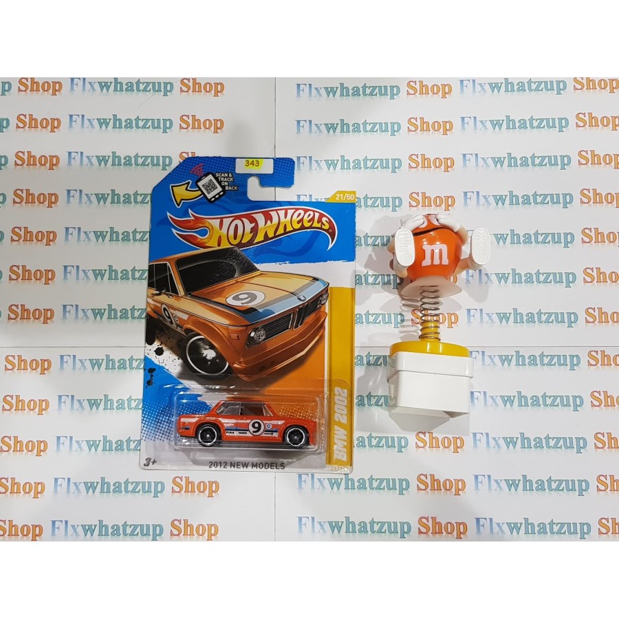 Hot Wheels BMW 2002 (2012 NEW MODELS) - ORANGE AKTA US CARD