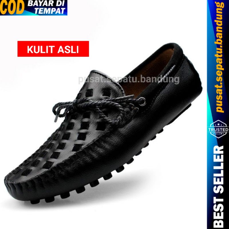 Sepatu Pria Keren Original 100% Terlaris Kulit Asli Untuk Kerja Kantor Formal dan Casual Santai AR ARMOR