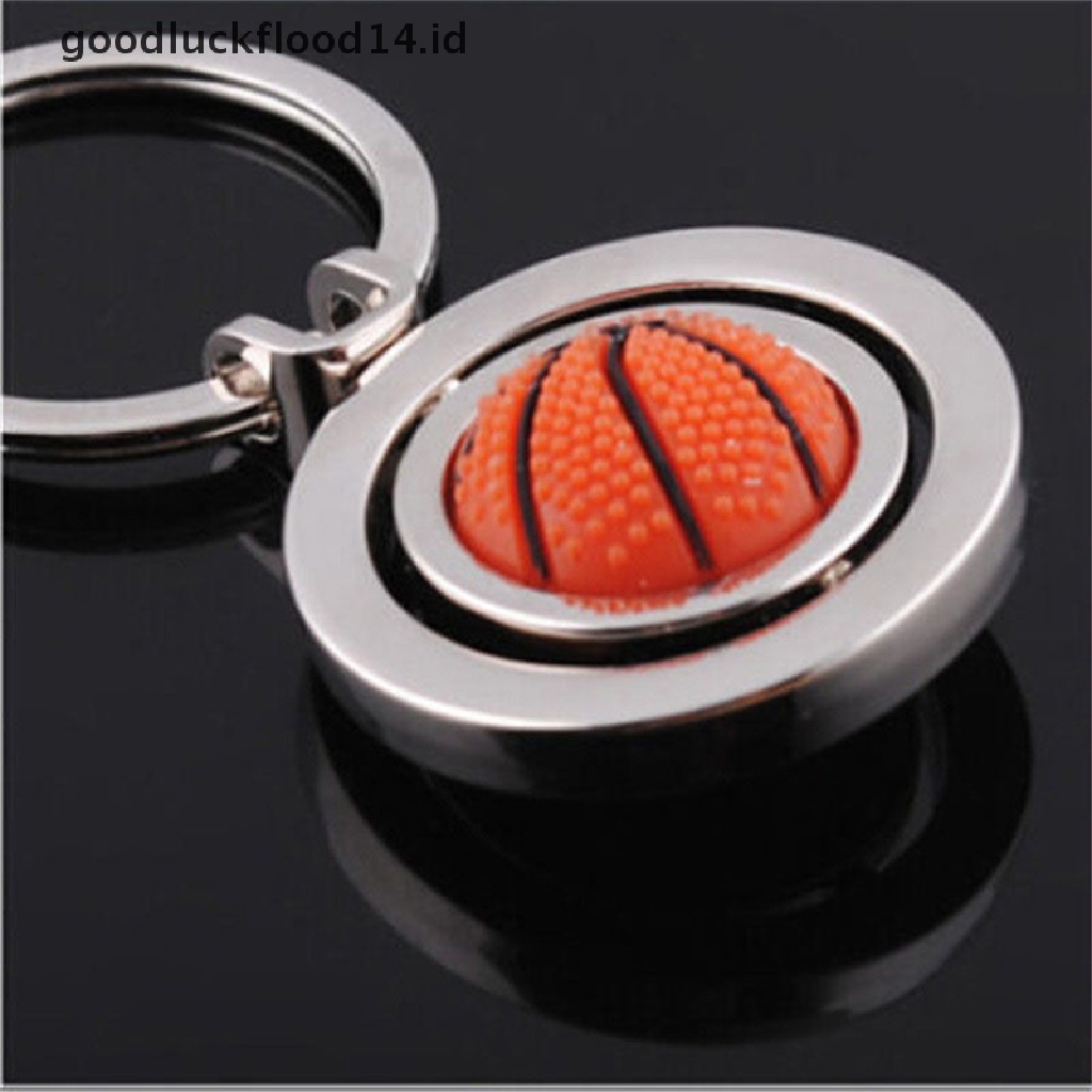 [OOID] 3D Sports Rotating football soccer Keychain Keyring Key Chain Ring Key Fob ball ID