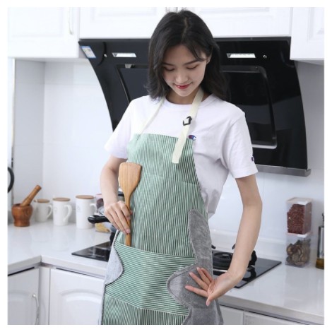 Celemek Masak Apron Dapur Anti Air Minyak bisa Lap Tangan PREMIUM CHANNEL