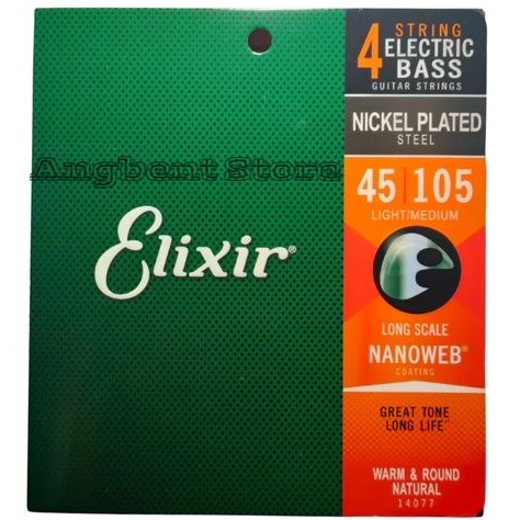 Elixir Senar Bass Elixir 4 String Nanoweb 0.45 Nickel Plated Steel