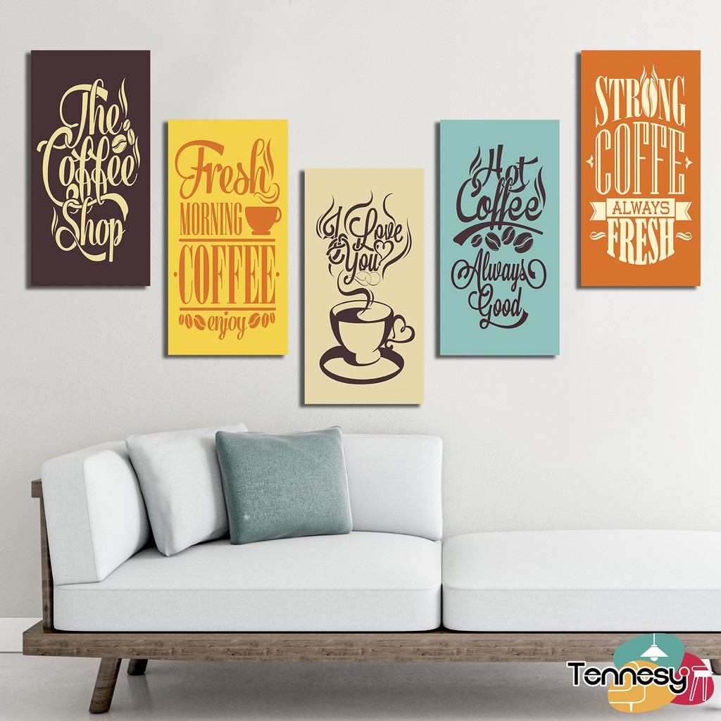 HIASAN DINDING WALL DECOR 10x20CM PAJANGAN POSTER DEKORASI KAMAR RUMAH COFFEE MOTIVATION