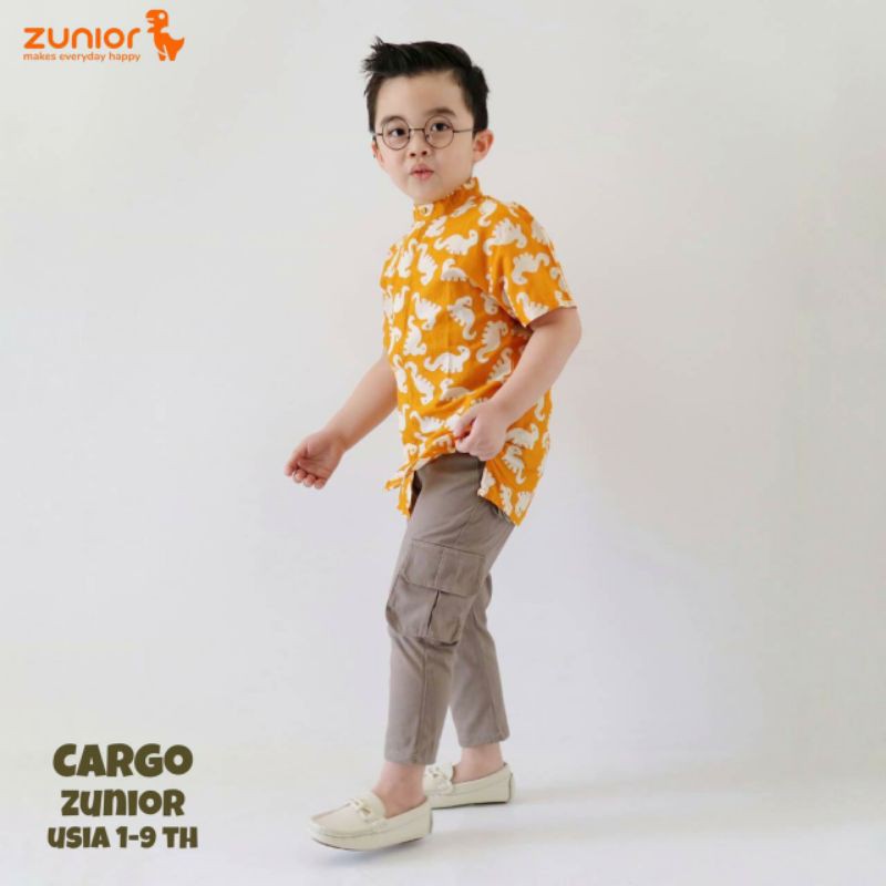 Cargo Anak Zunior Premium Khaki