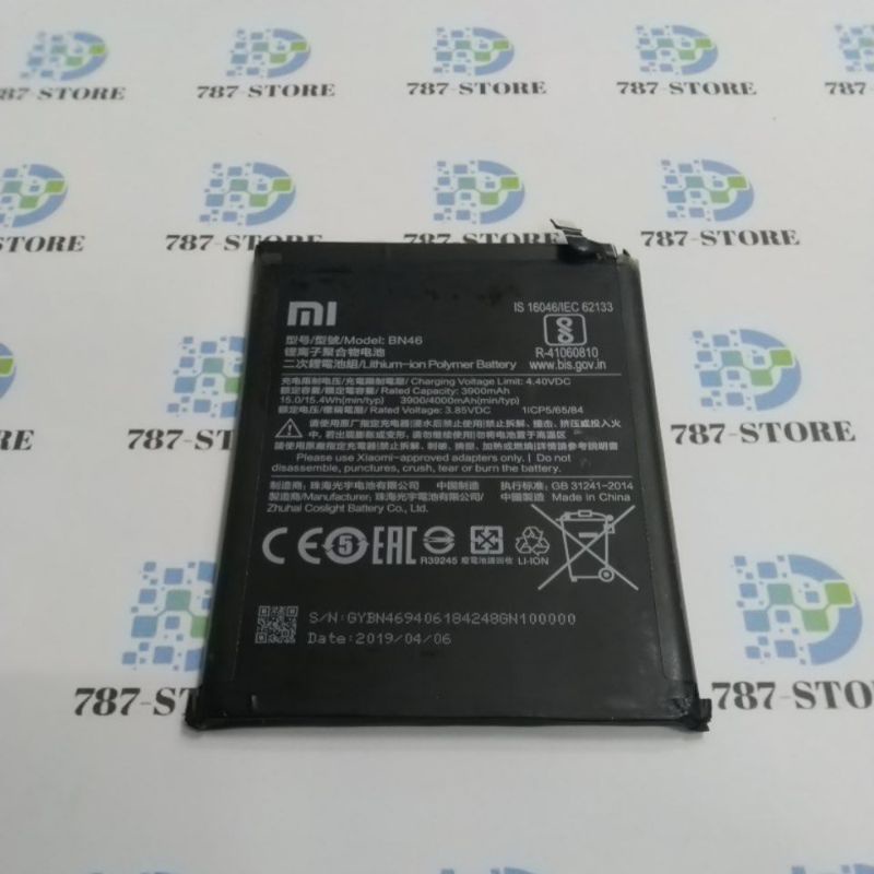BATTERY BATRE BATERAI XIAOMI REDMI NOTE 8 REDMI 7 BN46 ORI BEKAS