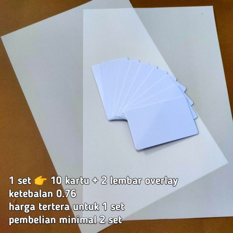 

Bahan PVC ID Card Potongan 0.76 & 0.96