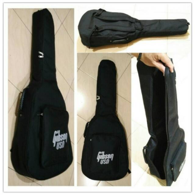 Tas Gitar Akustik / Softcase Gitar Akustik Jumbo Gibson Ransel Gitar Listrik Elektrik Gibson