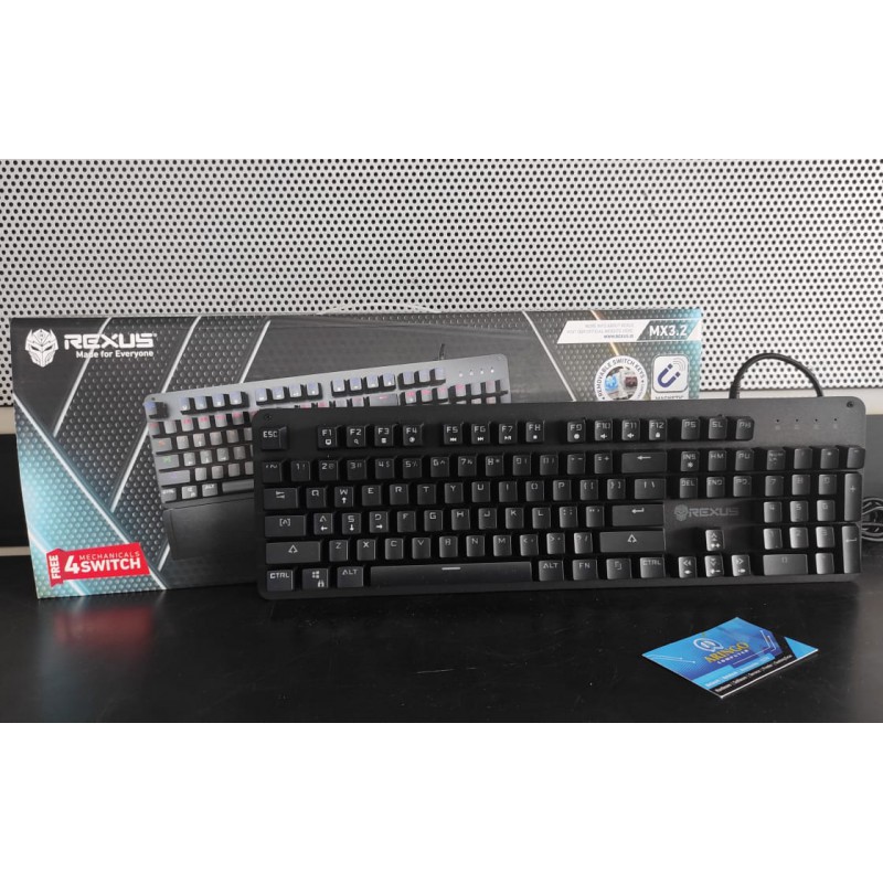 Keyboard Rexus GAMING MECHANICAL MX3.2 BLUE SWITCH