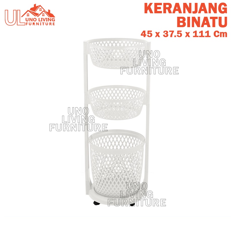 Rovega Laundry Basket Rak Keranjang Baju Kotor RLB350 Keranjang Binatu Rovega Original