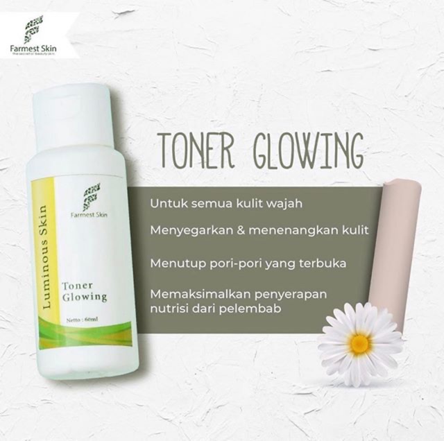 Toner Glowing 2 in 1 By Nanda Farmest Skin