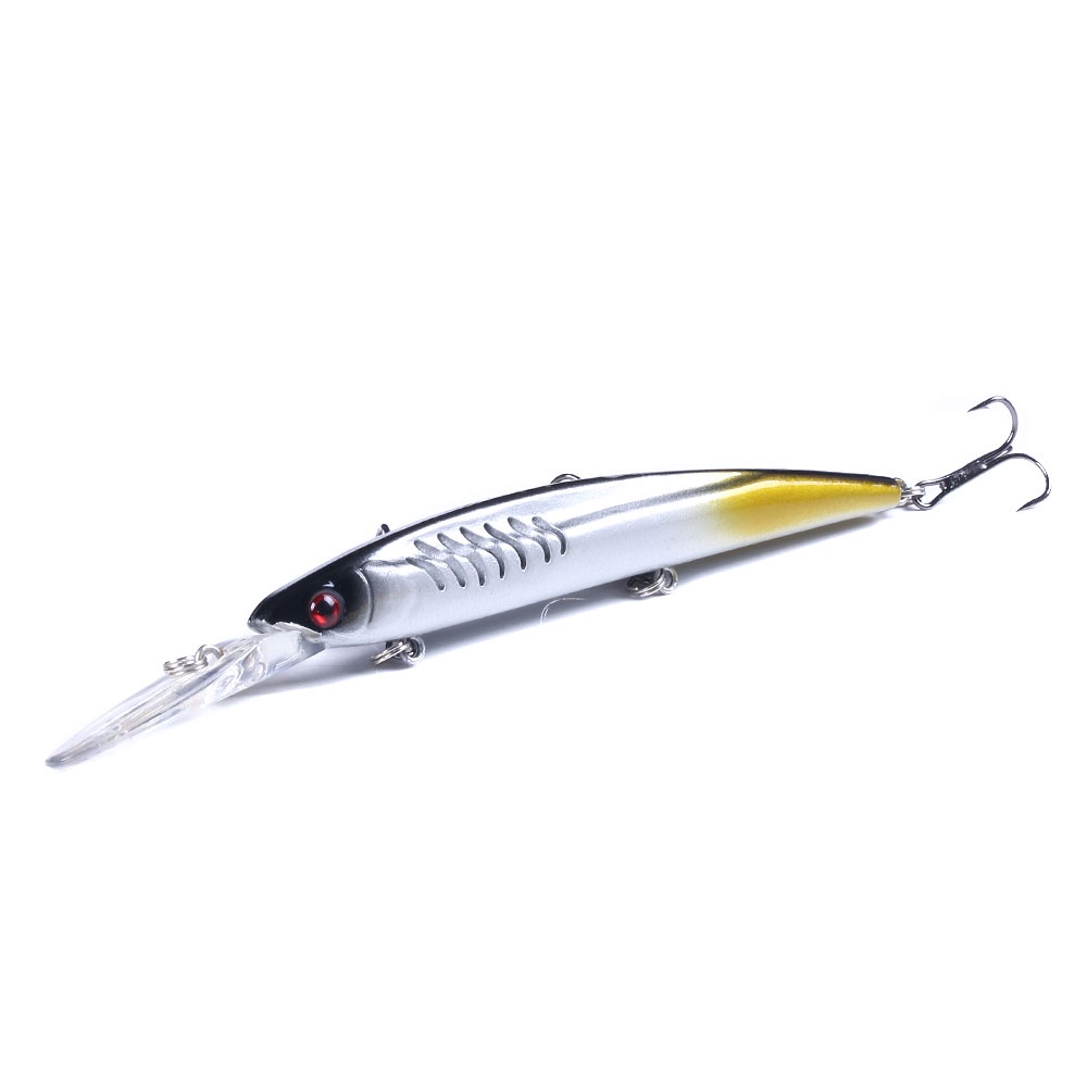 HENGJIA 1pcs 14.5cm/12.6g Minnow Umpan Pancing Swimbait Fishing Lure Bass Ikan Crankbait kail Tackle