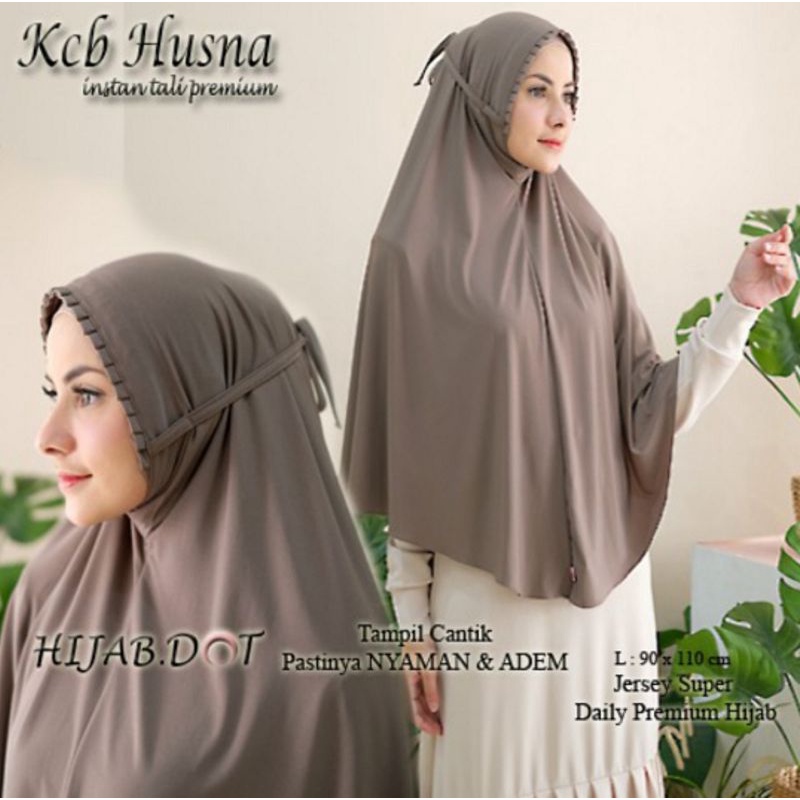 HIJAB INSTAN PREMIUM KCB HUSNA by HIJAB.DOT | JILBAB KERUDUNG WANITA
