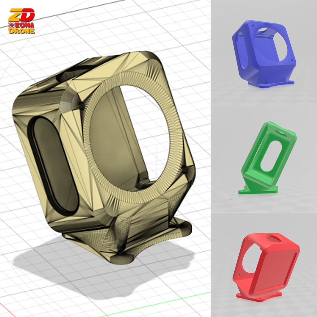 Flywoo Explorer DJI Action 2 Mount Case FPV Drone 3D Print