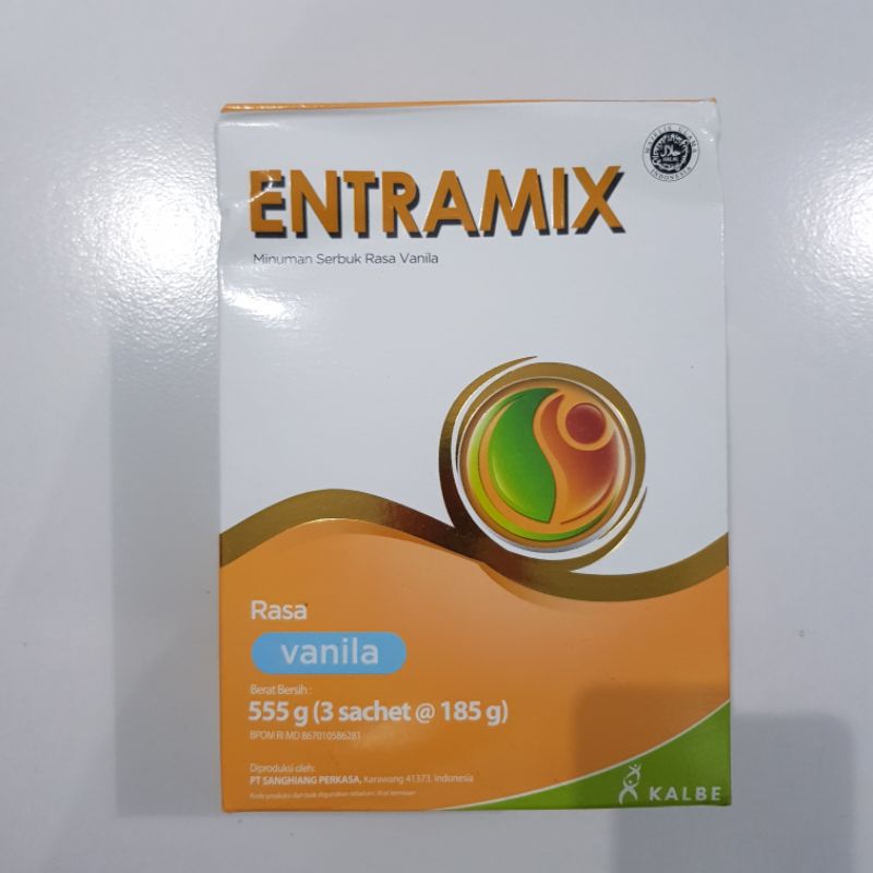 susu entramix kalbe care kalcare coklat vanilla 3x185 3x185g 3x185gr 3x185gram 555g 555gr 555gram 55