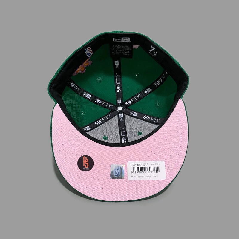 TOPI NEW ERA ORIGINAL 5950 Q2QT BOSTON CELTICS GREEN UV PINK