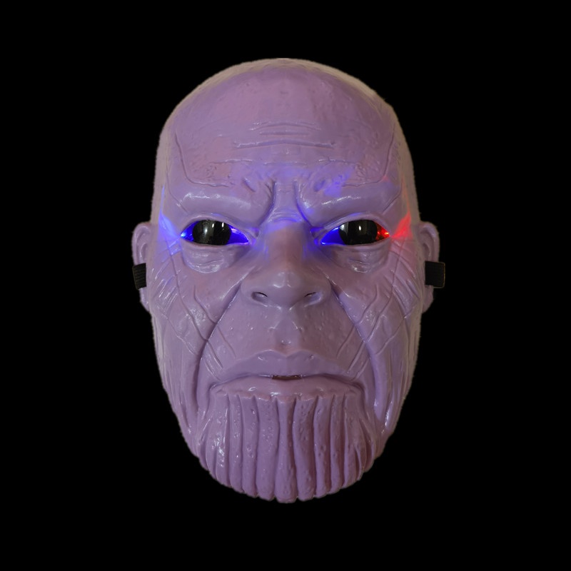 Topeng Karakter Marvel Thanos Dengan Lampu LED Untuk Cosplay Halloween