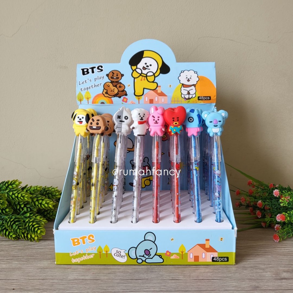 

[1 PCS] Pensil Bensia Onde Cartoon Chimmy Tata Shooky Mang / Pensil Bensia Karakter / Pensil Anak Lucu