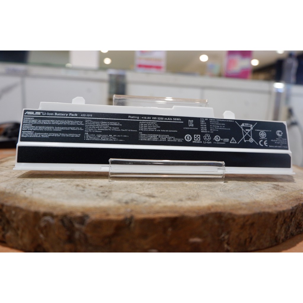 Baterai Battery Batre Laptop Original Asus Eee PC 1015 1015P 1015PED 1215 1215P 1215N A32-1015 Putih